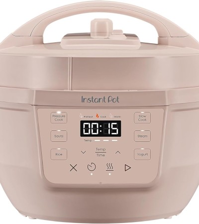 Instant Pot 4QT RIO Mini 7-in-1 Multi-Cooker, Pressure Cooker, Slow cook, Sauté, Steam, Rice Maker, Yogurt, & Warmer, Rosewater, 4 Quarts