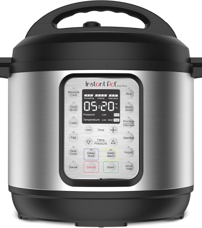 Instant Pot Duo Plus 9-in-1 Multicooker, Pressure Cooker, Slow Cook, Rice Maker, Steamer, Sauté, Yogurt, Warmer & Sterilizer, Includes App with Over 800 Recipes, Stainless Steel, 6 Quarts