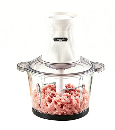 Household meat grinder with glass cup, fully automatic multi-functional blender, minced meat, small food processor