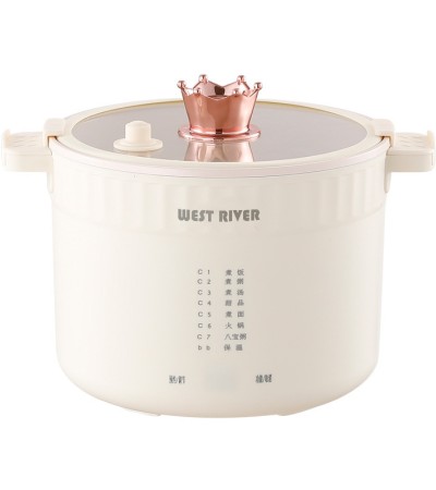 Smart pressure cooker for quick cooking, suitable for soups, porridge, hot pot, mini rice cooker, electric cooker